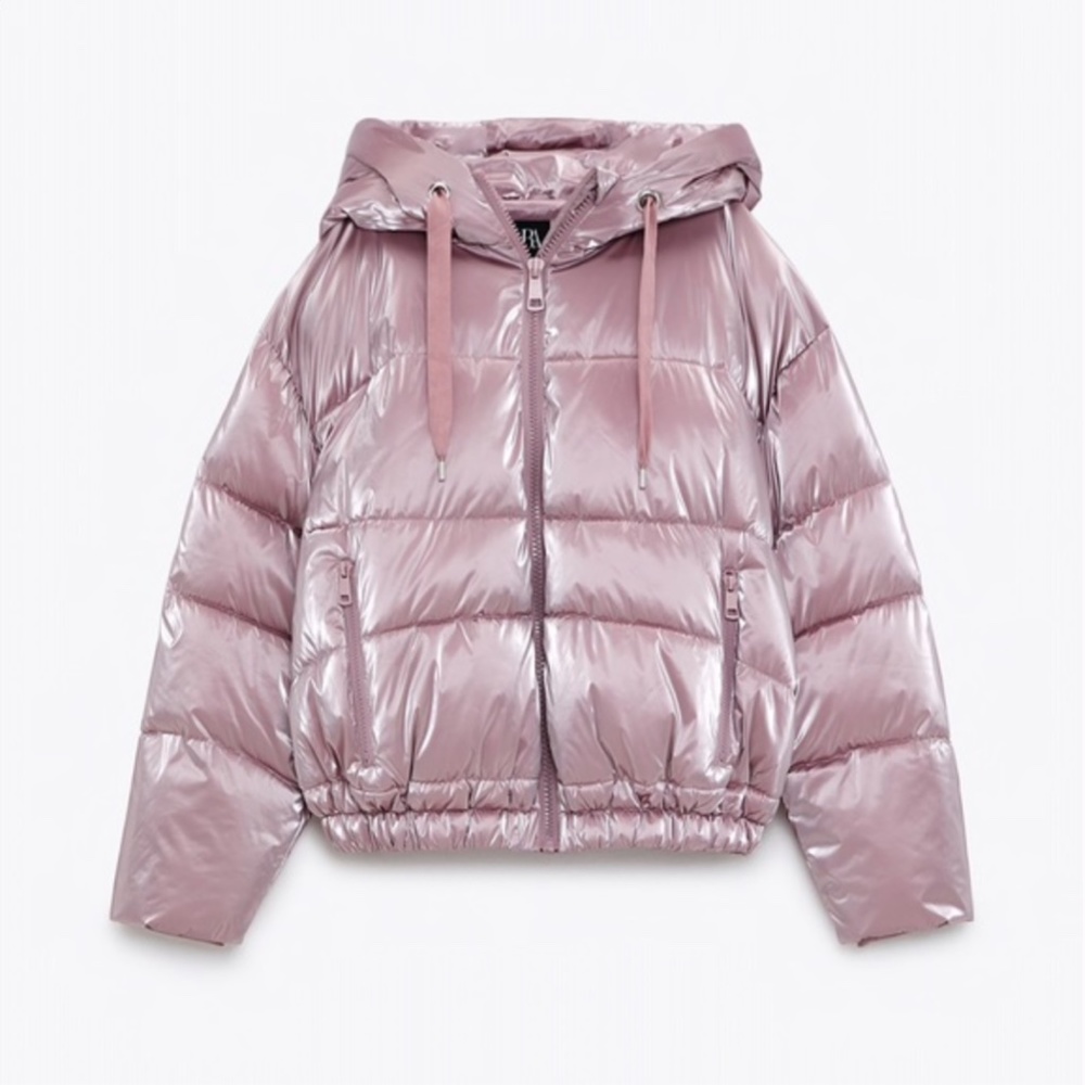 Zara Hooded Puffer Jacket NWT - Picture 8 of 14